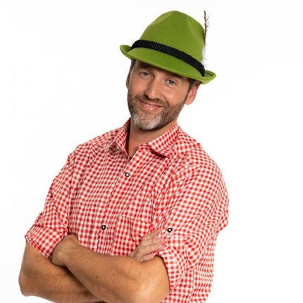 Oktoberfest Tiroler Hoed Beieren Groen van Partychimp koop je bij Partywinkel