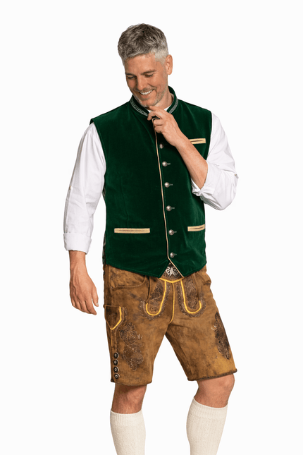 Oktoberfest Vest Groen Trachten van Tannhauser koop je bij Partywinkel