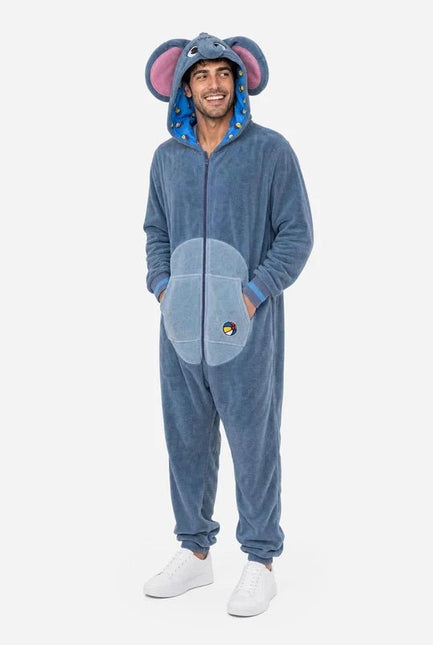 Olifant Onesie Unisex Blauwgrijs van OppoSuits koop je bij Partywinkel
