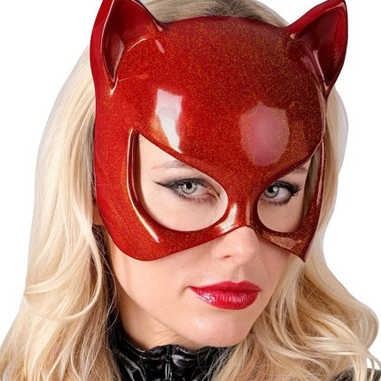 OOGMASKER KAT ROOD van Widmann koop je bij Partywinkel