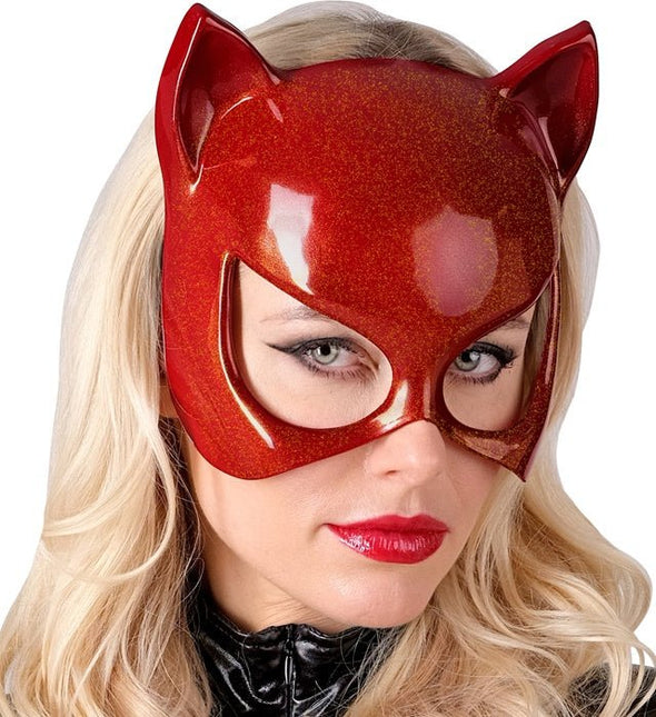 OOGMASKER KAT ROOD van Widmann koop je bij Partywinkel