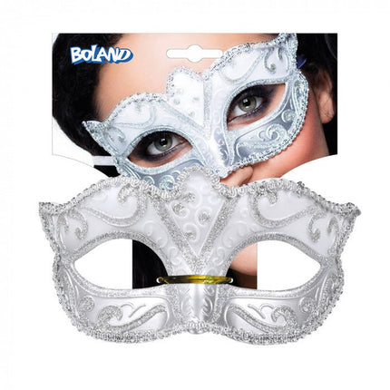 Oogmasker Venice Felina Zilver van Boland koop je bij Partywinkel