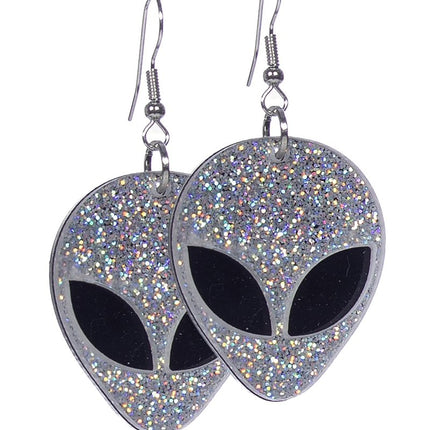 Alien Oorbellen Zilver van Wilbers & Wilbers koop je bij Partywinkel