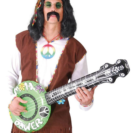 Opblaasbare Banjo Groen 83cm van Fiestas Guirca koop je bij Partywinkel