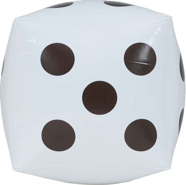 Opblaasbare Dobbelsteen 30x30 cm van Fiestas Guirca koop je bij Partywinkel