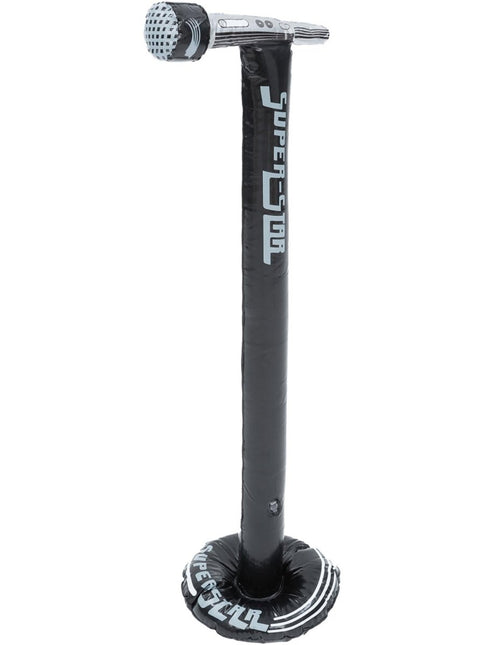 Opblaasbare Microfoon op Statief van Smiffys koop je bij Partywinkel