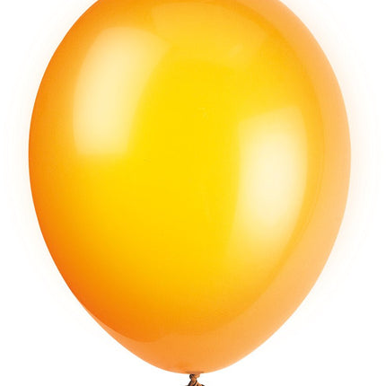 Oranje Ballonnen Glans 30cm 10st van Unique koop je bij Partywinkel