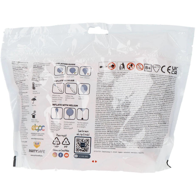 Oranje Ballonnen Tangerine Orange 33cm 50st van Folat koop je bij Partywinkel