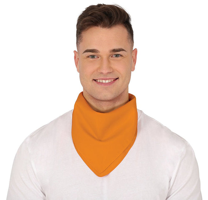 Oranje Bandana 54cm van Fiestas Guirca koop je bij Partywinkel
