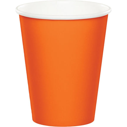 Oranje Bekers 256ml 8st van Creative Converting koop je bij Partywinkel