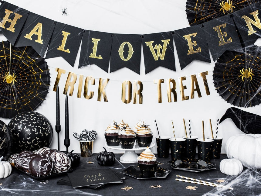 Oranje Halloween Letterslinger 1,75m van Partydeco koop je bij Partywinkel