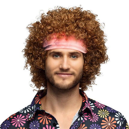 Oranje Pruik Hippie van Boland koop je bij Partywinkel