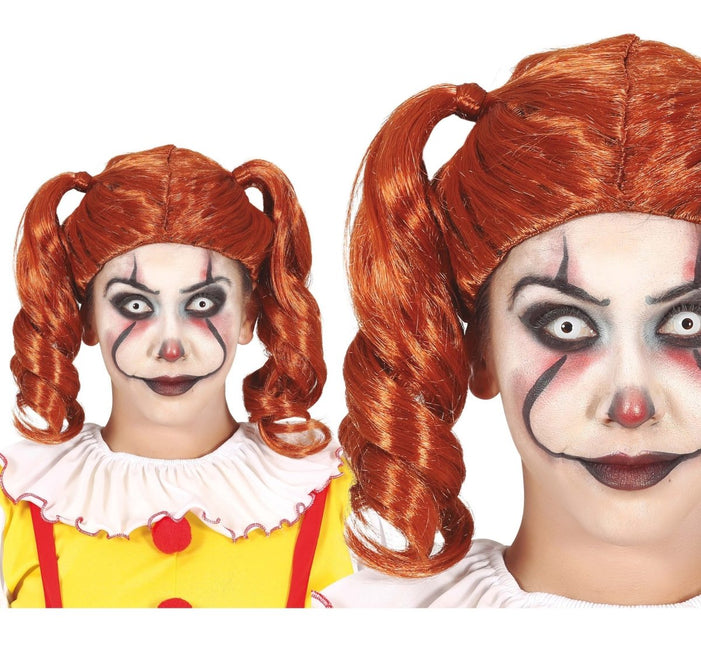 Oranje Pruik Staarten van Fiestas Guirca koop je bij Partywinkel