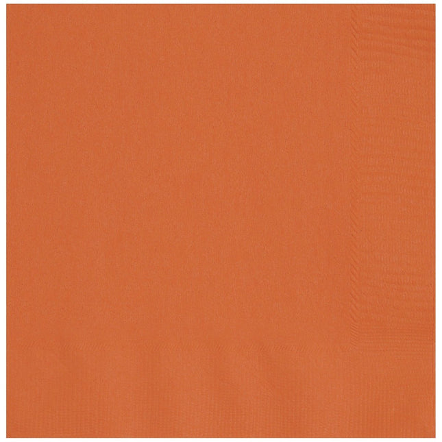 Oranje Servetten 2 Lagen 33cm 20st van Unique koop je bij Partywinkel