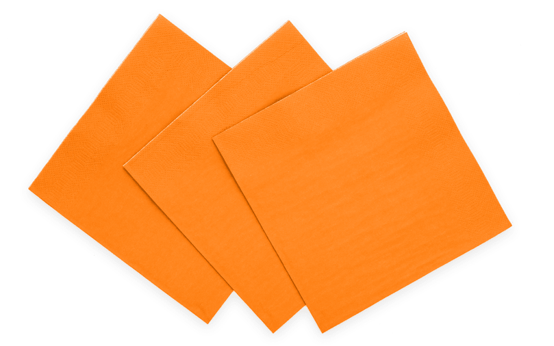 Oranje Servetten 3 Laags 33cm 20st van WeFiesta koop je bij Partywinkel