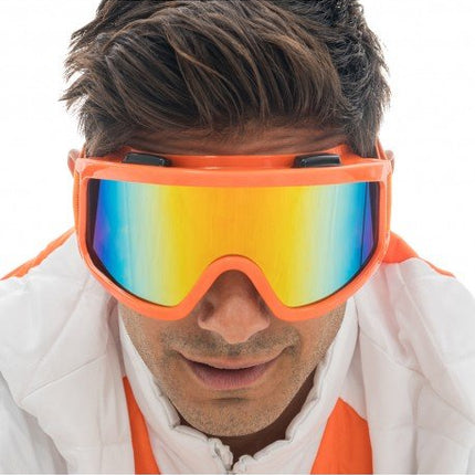 Oranje Skibril Goggles van CHAKS koop je bij Partywinkel