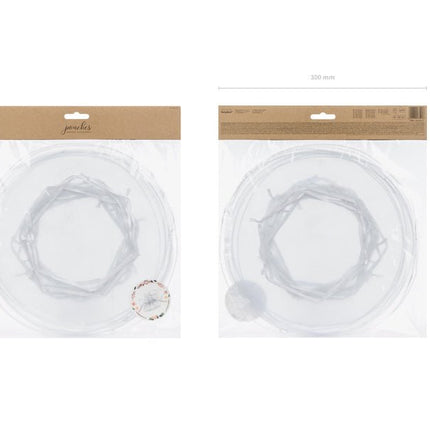 Organza Zakjes Wit 25cm 10st van Partydeco koop je bij Partywinkel