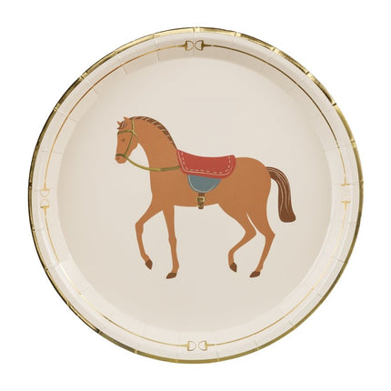 Paard Borden 23cm 6st van Partydeco koop je bij Partywinkel