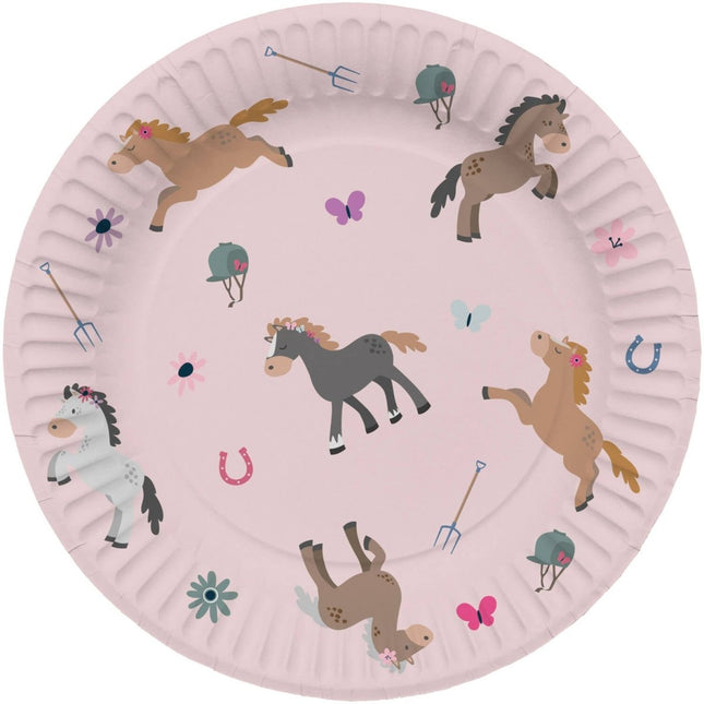 Paard Borden 23cm 8st van Folat koop je bij Partywinkel