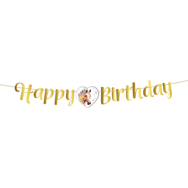 Paard Letterslinger Happy Birthday 2m van WeFiesta koop je bij Partywinkel