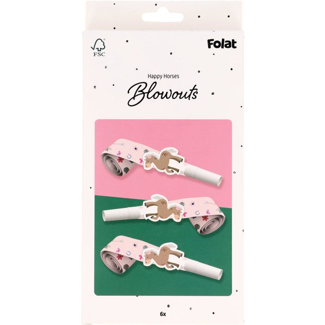 Paard Toeter 6st van Folat koop je bij Partywinkel