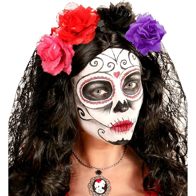 Paars Haarbloem van Widmann koop je bij Partywinkel