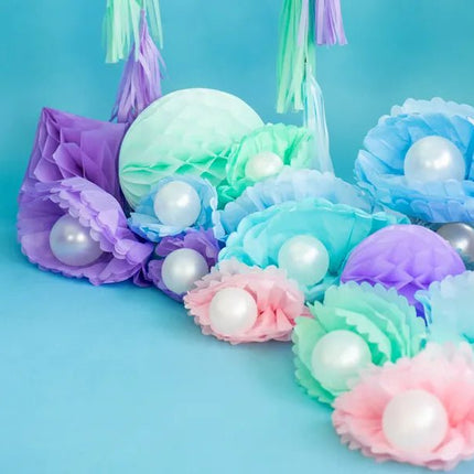 Paars Honeycomb 20cm van Partydeco koop je bij Partywinkel