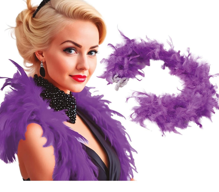 Paarse Boa 1,80m van Fiestas Guirca koop je bij Partywinkel