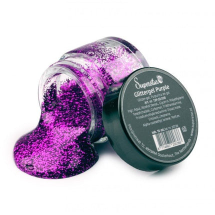 Paarse Glitter Gel van Superstar koop je bij Partywinkel