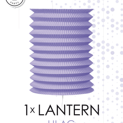 Paarse Lampion 16cm van WeFiesta koop je bij Partywinkel