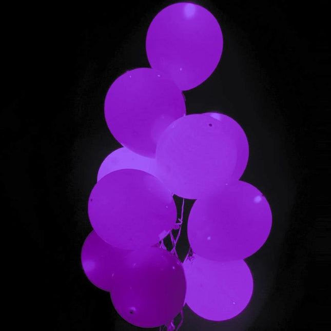 Paarse Led Ballonnen 26cm 5st van WeFiesta koop je bij Partywinkel