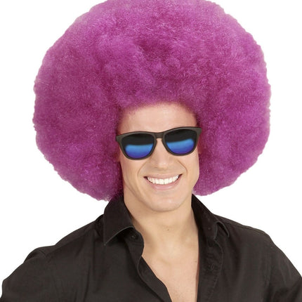 Paarse Pruik Afro Extra Groot van Widmann koop je bij Partywinkel