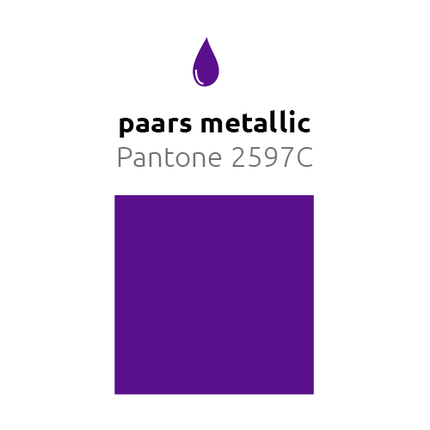 Paarse Reuze Ballon Metallic 60cm van Balloonia koop je bij Partywinkel