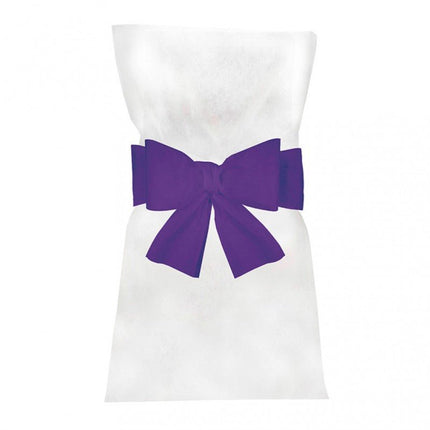 Paarse Stoel Strik 19cm 6st van CHAKS koop je bij Partywinkel