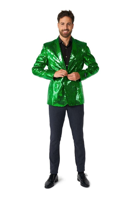 Paillet Green Blazer Heren Suitmeister van Suitmeister koop je bij Partywinkel