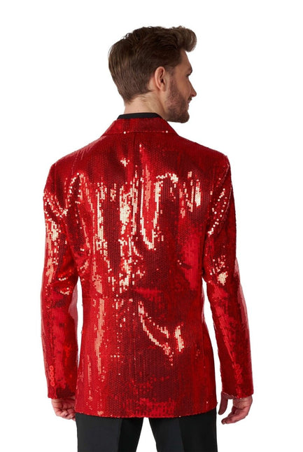 Paillet Rood Blazer Heren Suitmeister van Suitmeister koop je bij Partywinkel
