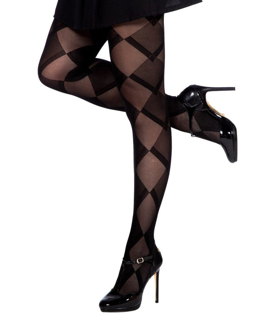 Zwarte Panty Dames Ruiten van Wilbers & Wilbers koop je bij Partywinkel