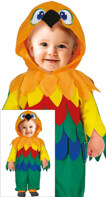 Papegaaien Kostuum Regenboog Baby Onesie van Fiestas Guirca koop je bij Partywinkel