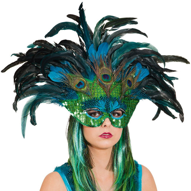 Paradise Bird Masker Deluxe – Luxe Verenmasker van Orlob koop je bij Partywinkel