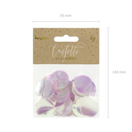 Parelmoer Confetti Metallic 15gr van Partydeco koop je bij Partywinkel