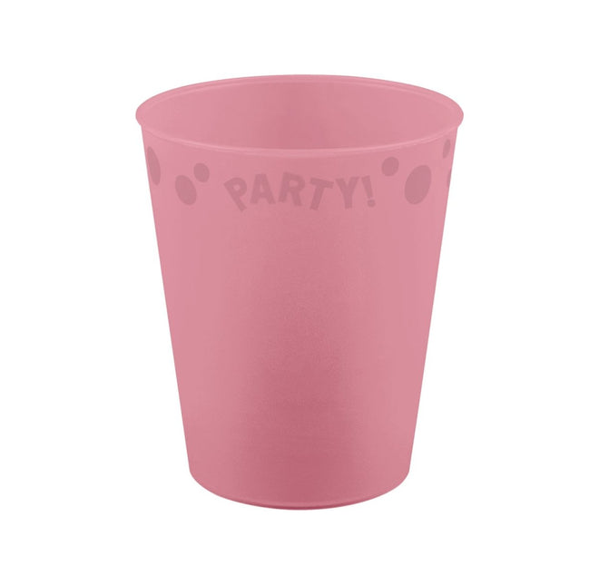 Party Beker Roze Pastel 250ml van Procos koop je bij Partywinkel