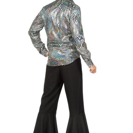 Party blouse disco Zilver van Wilbers & Wilbers koop je bij Partywinkel