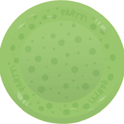 Party Bord Neon Groen 21cm van Procos koop je bij Partywinkel