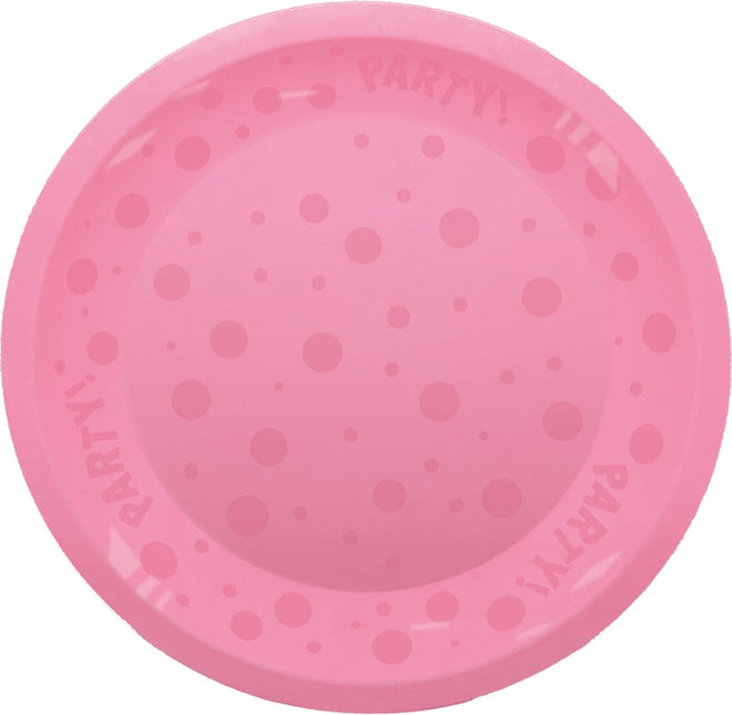 Party Bord Roze 21cm van Procos koop je bij Partywinkel