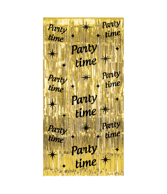Party Deurgordijn Goud Zwart van Paper Dreams koop je bij Partywinkel