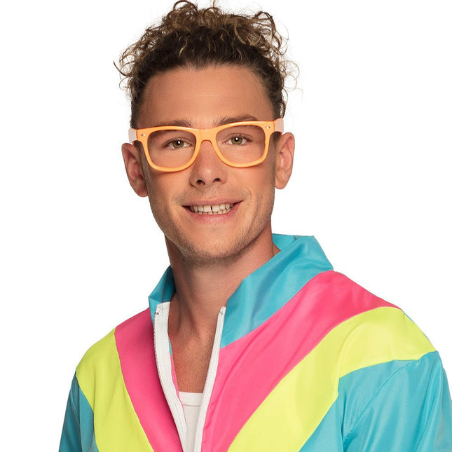 Partybril neonoranje van Boland koop je bij Partywinkel