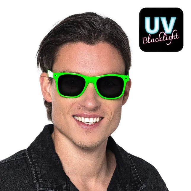 Partybril Pop neongroen UV van Boland koop je bij Partywinkel