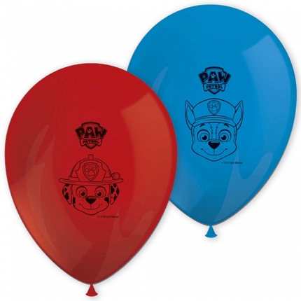 Paw Patrol Ballonnen 28cm 8st van Procos koop je bij Partywinkel