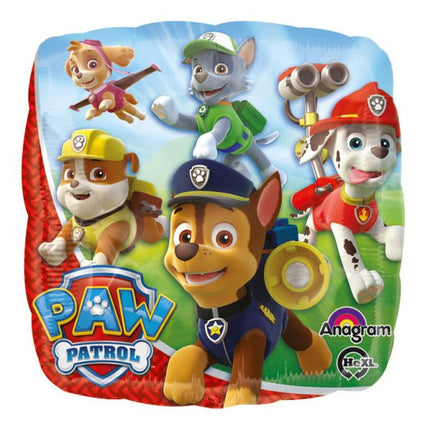 Paw Patrol Helium Ballon Vierkant 43cm leeg van Anagram koop je bij Partywinkel
