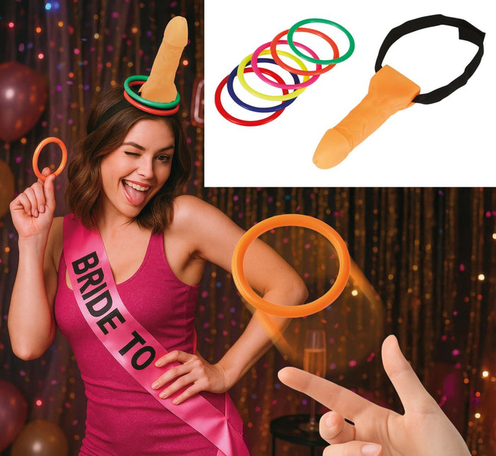 Penis spel met ringen van Fiestas Guirca koop je bij Partywinkel